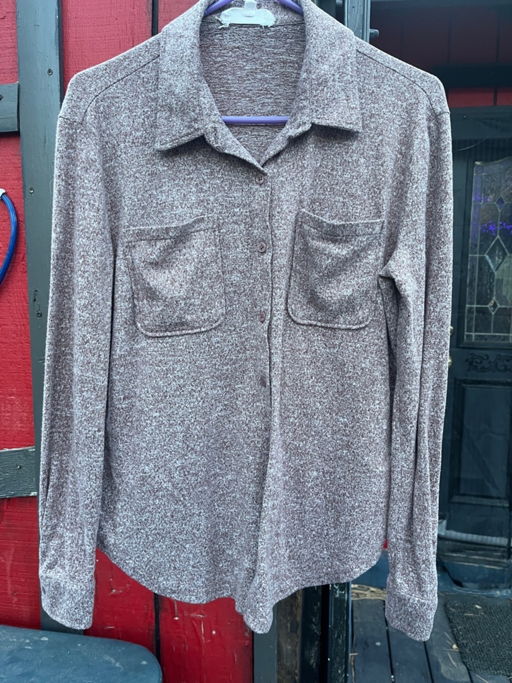 Brown Button Down Shirt